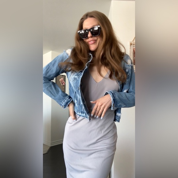 Distressed denim jacket - Picture 4 of 14